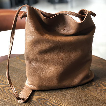 Li Ji | Original handmade genuine leather | ドlayer cow leather バ Japanese and Korean ッグ mother-in-law tote bag No. 01920 