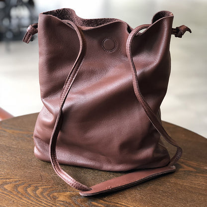 Li Ji | Original handmade genuine leather | ドlayer cow leather バ Japanese and Korean ッグ mother-in-law tote bag No. 01920 