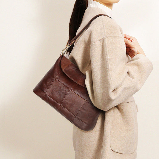 Li Ji | Original handmade genuine leather | A different sense of nobility ~ European and American retro shoulder bag No. 052