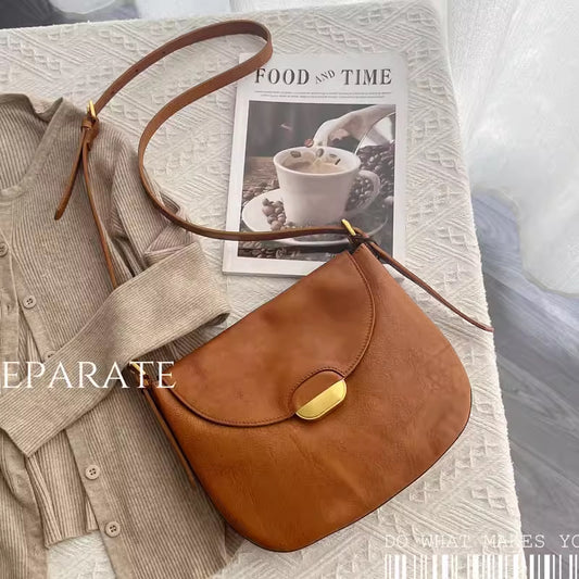 Li Ji | Original handmade leather | Saddle bag with strong texture and fine material No. 1125 