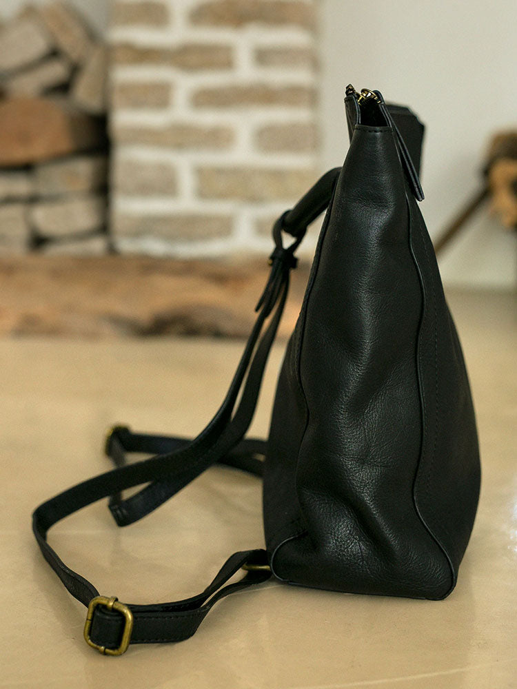 Li Ji | Original handmade genuine leather | Handmade genuine leather backpack No. 12820 