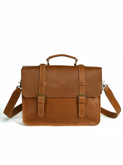 Li Ji | Original handmade leather | Functional retro casual shoulder/backpack No. 1362 