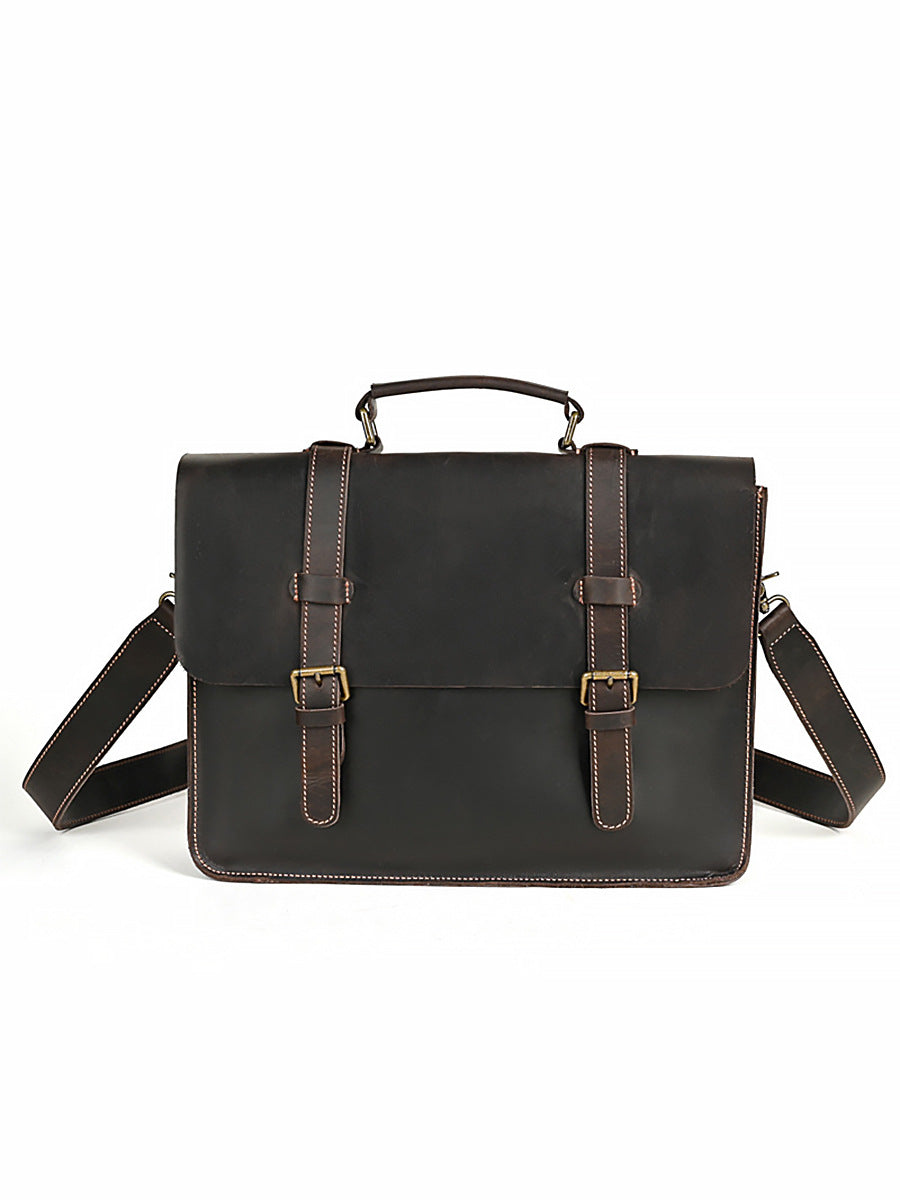 Li Ji | Original handmade leather | Functional retro casual shoulder/backpack No. 1362 