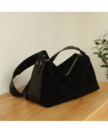 Li Ji | Original handmade leather | High-end suede cow leather versatile pillow bag No. 180