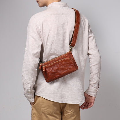 Li Ji | Original genuine leather handmade | Japanese pure functional crossbody bag No. 0285 