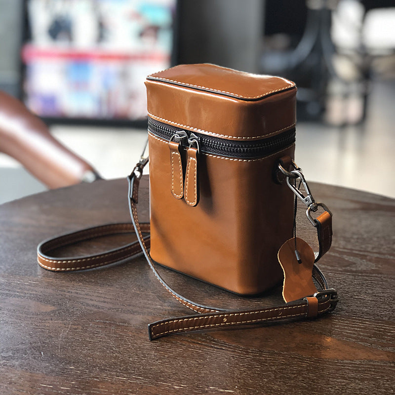 Li Ji | Original handmade genuine leather | New top-layer cowhide shoulder bag No. 20028 