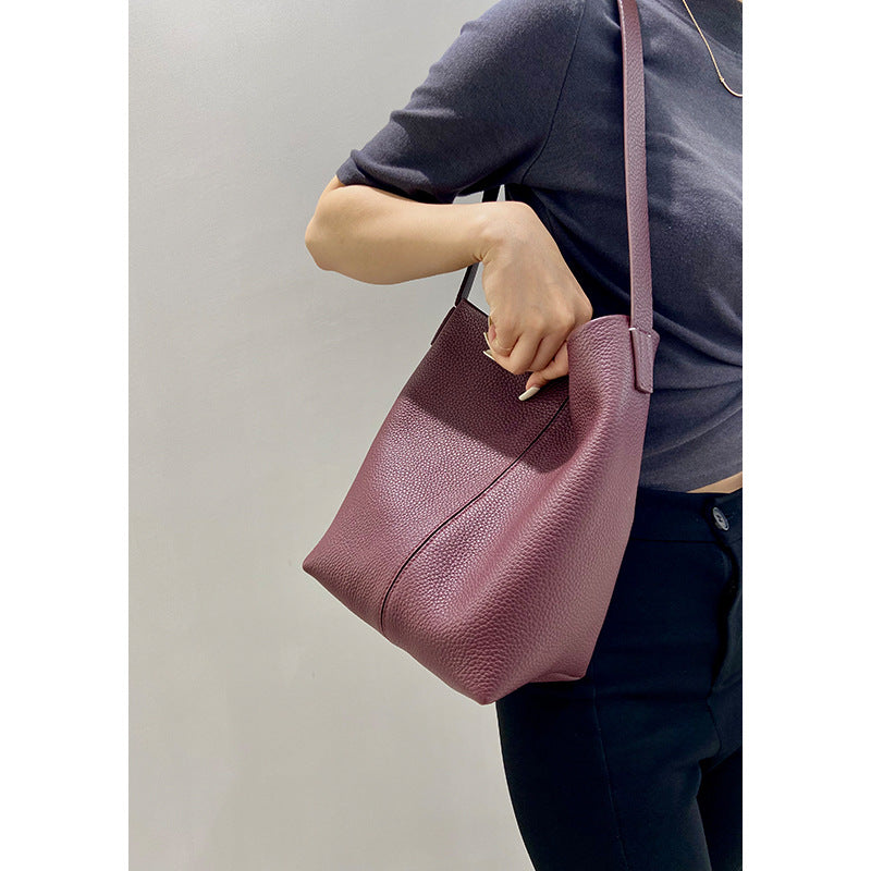 Li Ji | Original handmade leather | Durable and simple design Tote bag No. 2027 