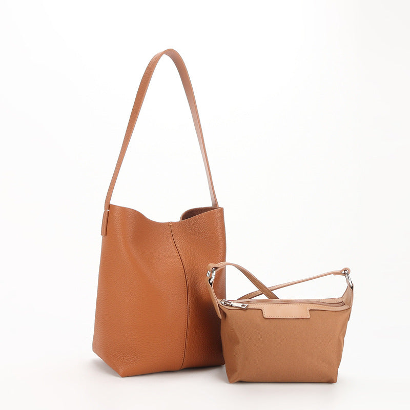 Li Ji | Original handmade leather | Durable and simple design Tote bag No. 2027 