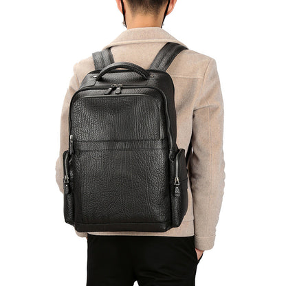 Li Ji | Original handmade genuine leather | Ren気新しいBusiness (can hold 15.6-inch laptop) top-grain leather backpack No. 203-5 