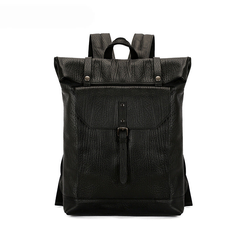 Li Ji | Original handmade genuine leather | (Gift Bluetooth smart anti-lost artifact) High-end large-capacity backpack No. 203-6 