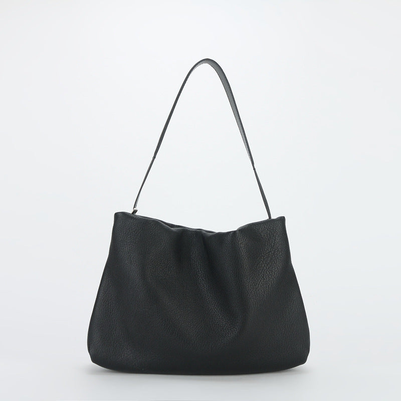 Li Ji | Original handmade genuine leather | Beautiful な気 Quality を pleated armpit bag No. 2206 