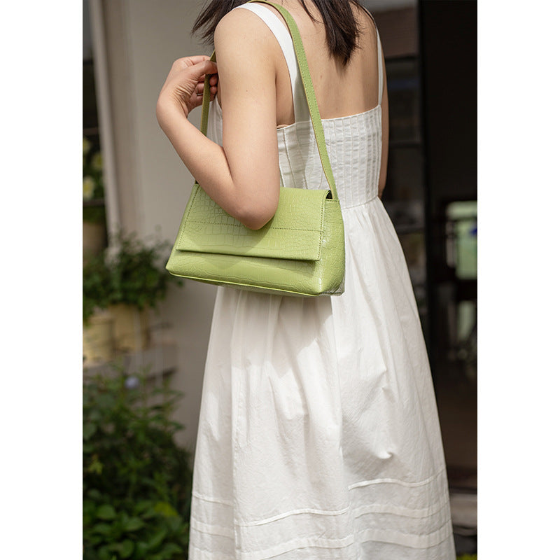 Li Ji | Original handmade genuine leather | Lun Guo's strong texture armpit bag No. 2211 