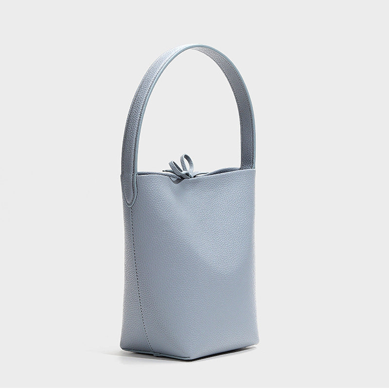 Li Ji | Original handmade genuine leather | Light luxury and high-end genuine leather bucket bag No. 2312 