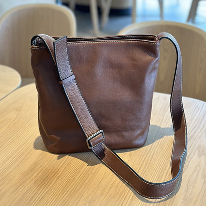 Li Ji | Original handmade leather | Japanese casual soft leather shoulder bag No. 24011 