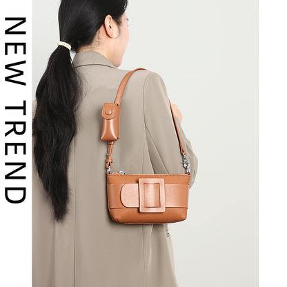 Li Ji | Original handmade genuine leather | Elegant いARCの人気でarmpit bag No. 2462 