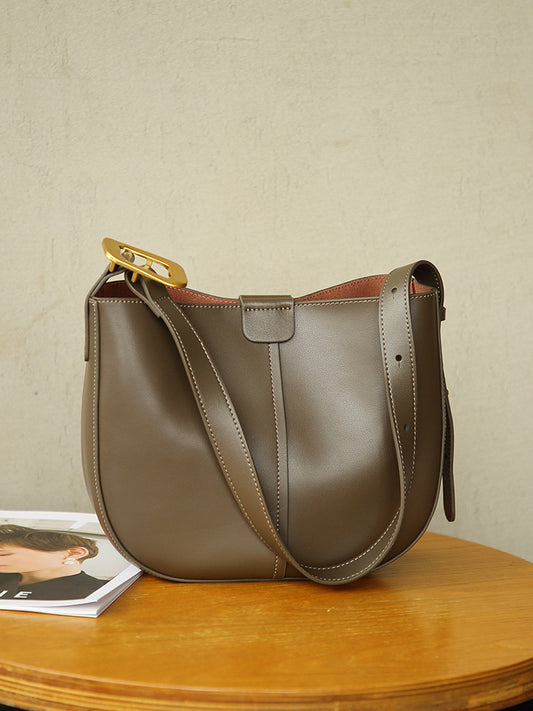 Li Ji | Original handmade genuine leather | New leather high-end saddle bag No. 2650 