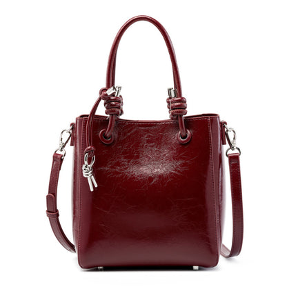 Li Ji | Original handmade genuine leather | Exploded oil wax leather handbag No. 2758 