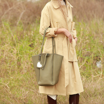 Li Ji | Original handmade genuine leather | Simple and concave shape, unpretentious and unpretentious tote bag No. 2790 