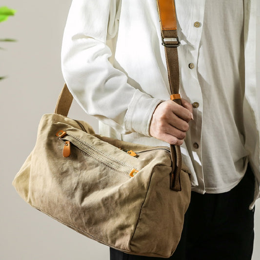 Li Ji | Original handmade genuine leather | 哢叽 workwear style sports and fitness/short-distance travel bag No. 288160