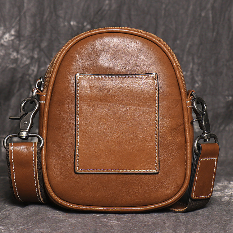 Li Ji | Original handmade leather | First-layer cowhide European and American simple mobile phone bag No. 30077 