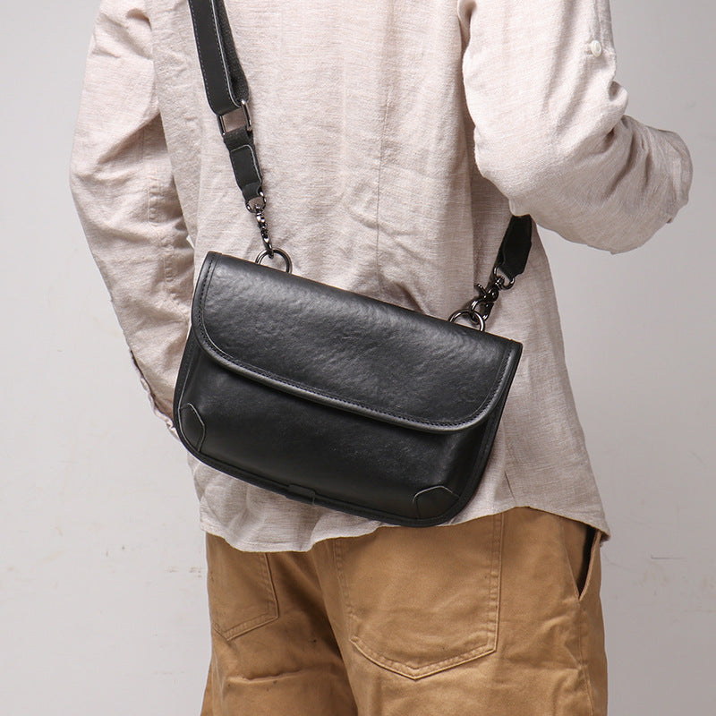 Li Ji | Original handmade genuine leather | 人気波発モデル personalized motorcycle bag No. 30301 