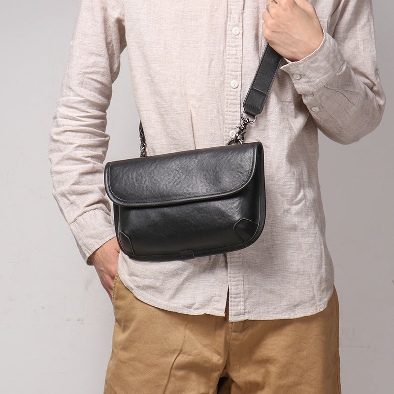 Li Ji | Original handmade genuine leather | 人気波発モデル personalized motorcycle bag No. 30301 