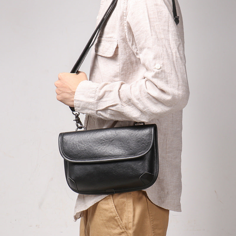 Li Ji | Original handmade genuine leather | 人気波発モデル personalized motorcycle bag No. 30301 