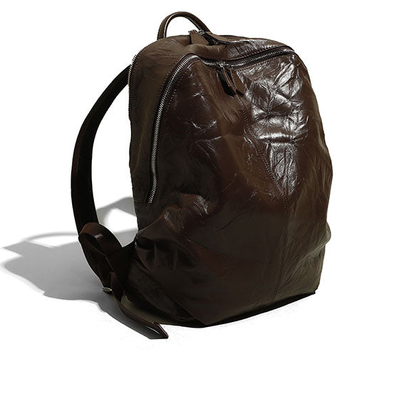 Li Ji | Original handmade genuine leather | High-end hand-scratch pattern unisex backpack No. 3527 