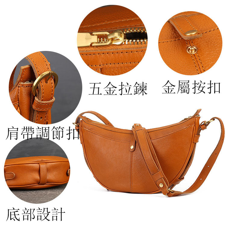 Li Ji | Original handmade genuine leather | Simple and high-end armpit dumpling bag No. 4085 