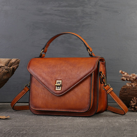 Li Ji | Original handmade genuine leather | High-end, small number of carefully selected top-grain leather handbags No. 5799 