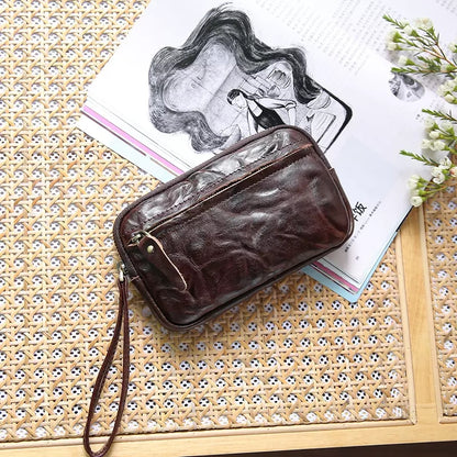 Li Ji | Original handmade genuine leather | Hand key bag made of 1-layer cowhide No. 600503 