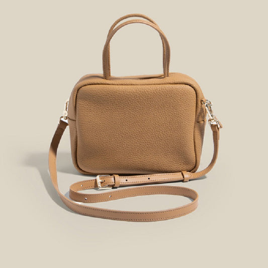 Li Ji | Original handmade genuine leather | Boston bag made of first-layer cowhide leather No. 60055