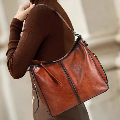 Li Ji | Original handmade leather | European and American vintage craftsmanship soft leather handbag No. 601 