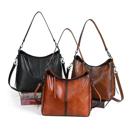 Li Ji | Original handmade leather | European and American vintage craftsmanship soft leather handbag No. 601 