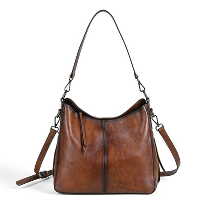 Li Ji | Original handmade leather | European and American vintage craftsmanship soft leather handbag No. 601 