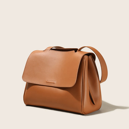 Li Ji | Original handmade leather | Two-layer cowhide fashionable and gentle style crossbody bag No. 6052A 