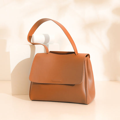 Li Ji | Original handmade leather | Two-layer cowhide fashionable and gentle style crossbody bag No. 6052A 