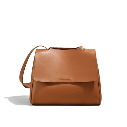 Li Ji | Original handmade leather | Two-layer cowhide fashionable and gentle style crossbody bag No. 6052A 