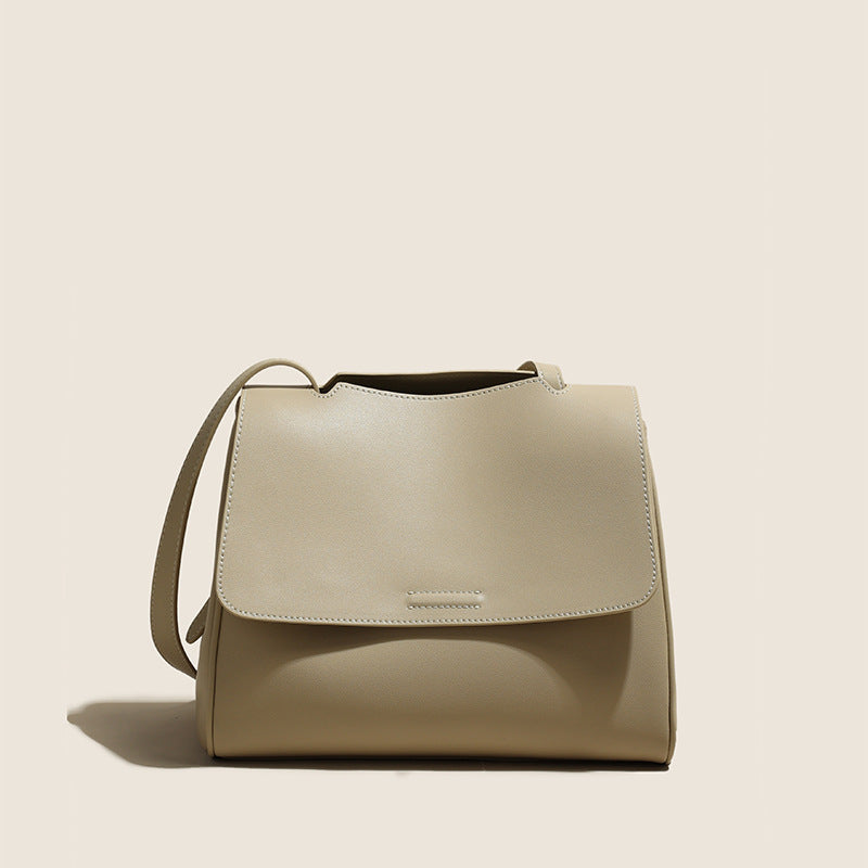 Li Ji | Original handmade leather | Two-layer cowhide fashionable and gentle style crossbody bag No. 6052A 