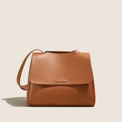 Li Ji | Original handmade leather | Two-layer cowhide fashionable and gentle style crossbody bag No. 6052A 