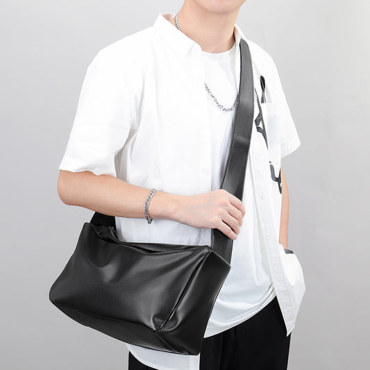 Li Ji | Original handmade genuine leather | Light luxury and simple texture genuine leather shoulder bag No. 6085 