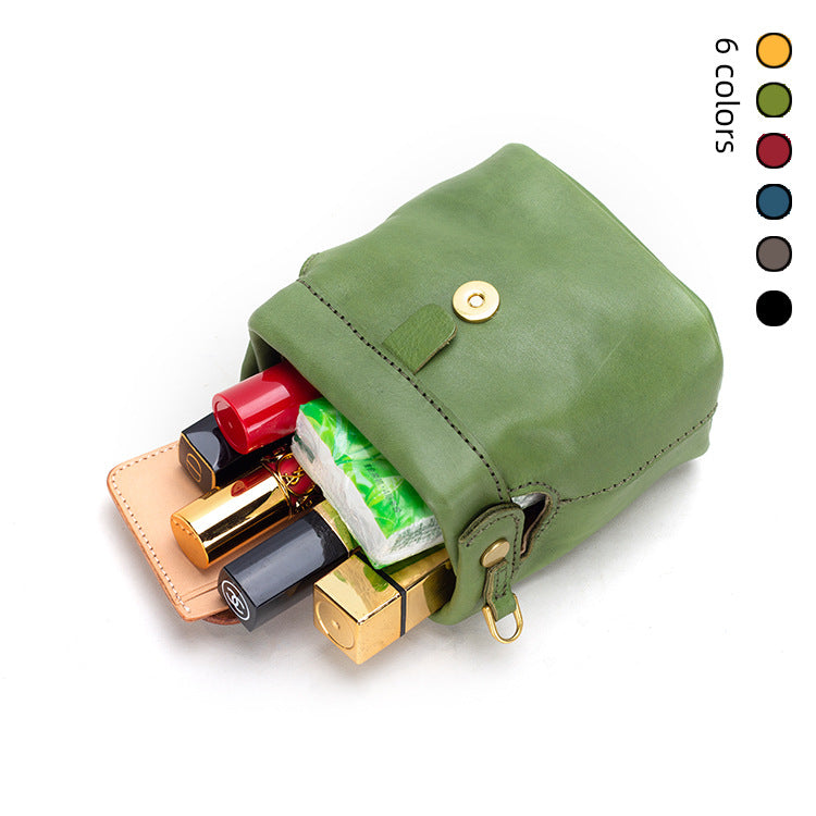 Li Ji | Original handmade genuine leather | First layer cowhide vegetable tanned leather mini doctor bag No. 71082 