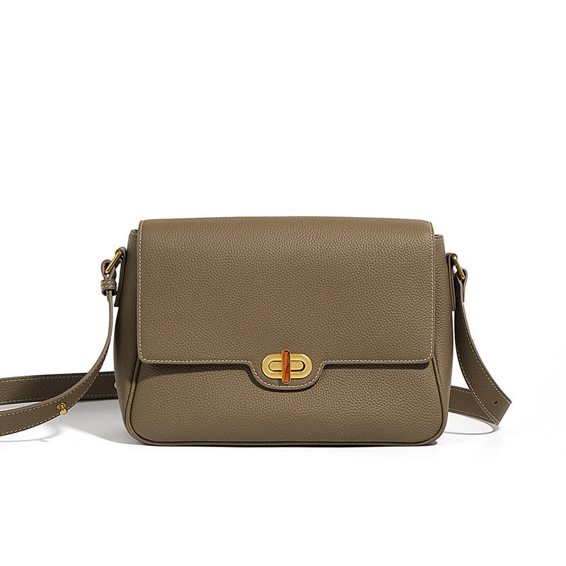 Li Ji | Original handmade genuine leather | First-layer cow leather, selected natural shape, underarm bag No. 7516 