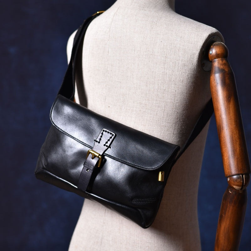 Li Ji | Original handmade genuine leather | American handmade distressed street envelope bag No. 757 