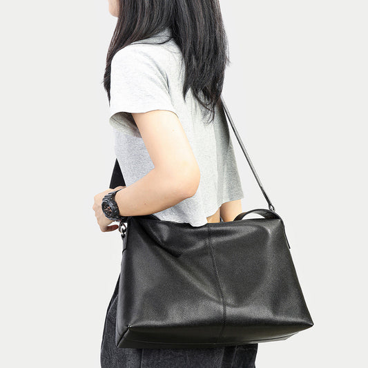 Li Ji | Original handmade genuine leather | New popular soft cowhide simple style tote bag No. 7730