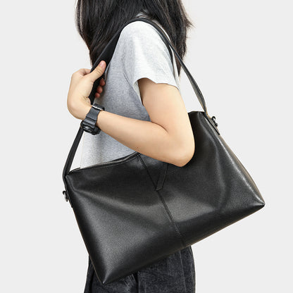 Li Ji | Original handmade genuine leather | New popular soft cowhide simple style tote bag No. 7730