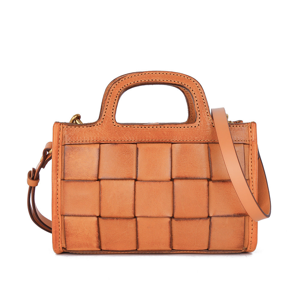 Li Ji | Original handmade leather | Exquisite super small casual woven handbag No. 8-895 