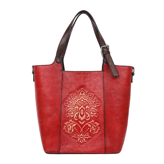 Li Ji | Original handmade genuine leather | Hand-rubbed handbag No. 8076 