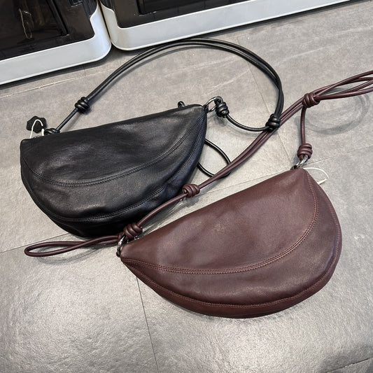 Li Ji | Original handmade genuine leather | Small number of genuine leather dumpling bags No. 8163 