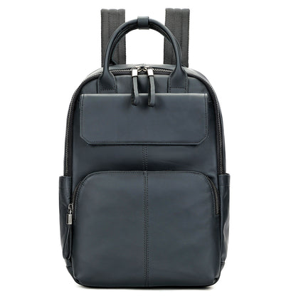 Li Ji | Original handmade genuine leather | Creative color-brushed first-layer leather simple backpack No. M816